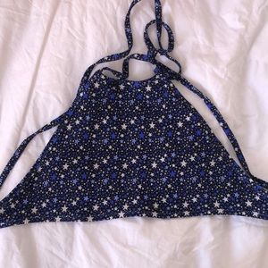 Aeri halter star swim top